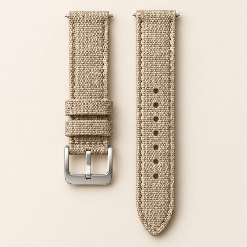Varsefar sand-colored replacement watch strap