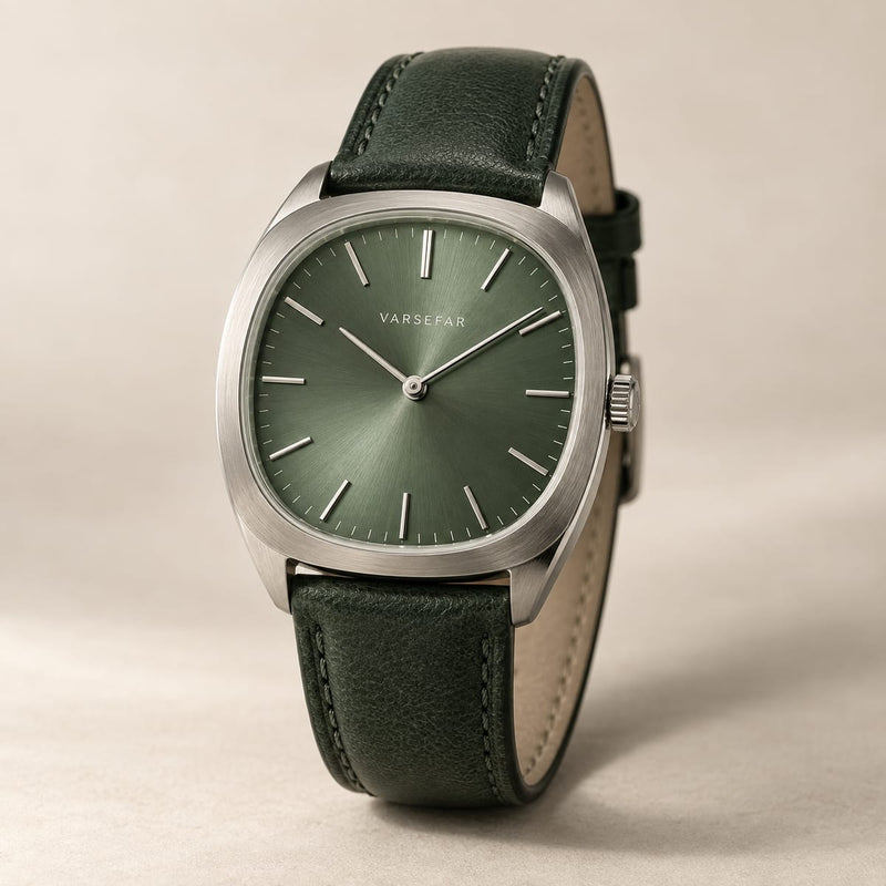 Varsefar Coast watch with green dial and strap